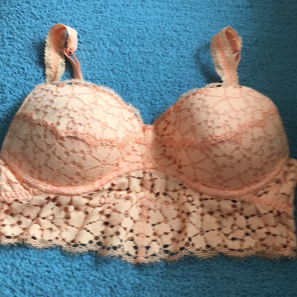 PINK Victoria's Secret Other - Small Victories Secret PINK orange Lacey bra used
